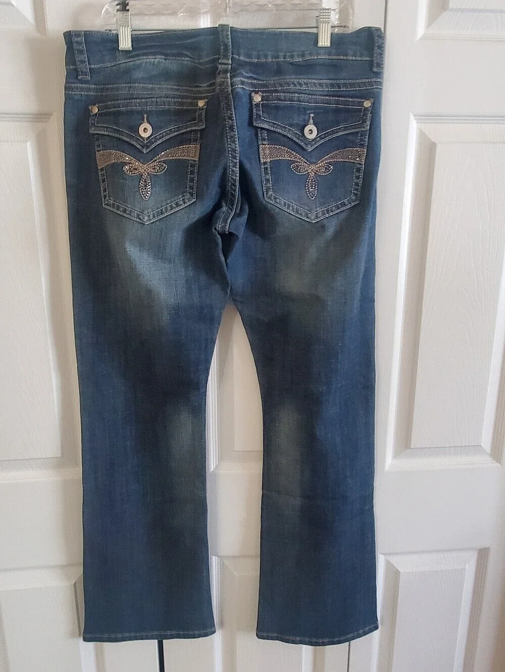 STETSON HOLLYWOOD BOOTCUT #818. SZ 14R. BLUE DENIM JEANS. Western